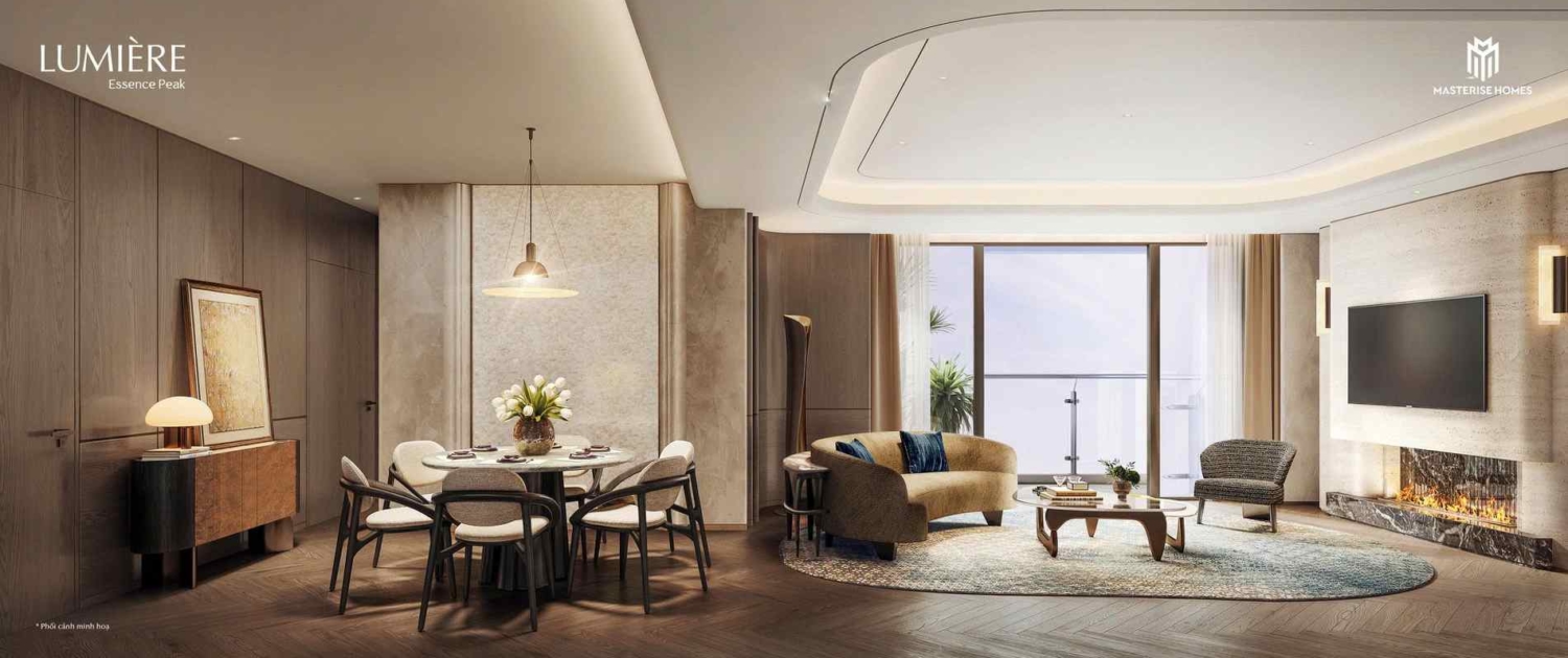 Phối cảnh căn hộ Lumiere Essence Peak