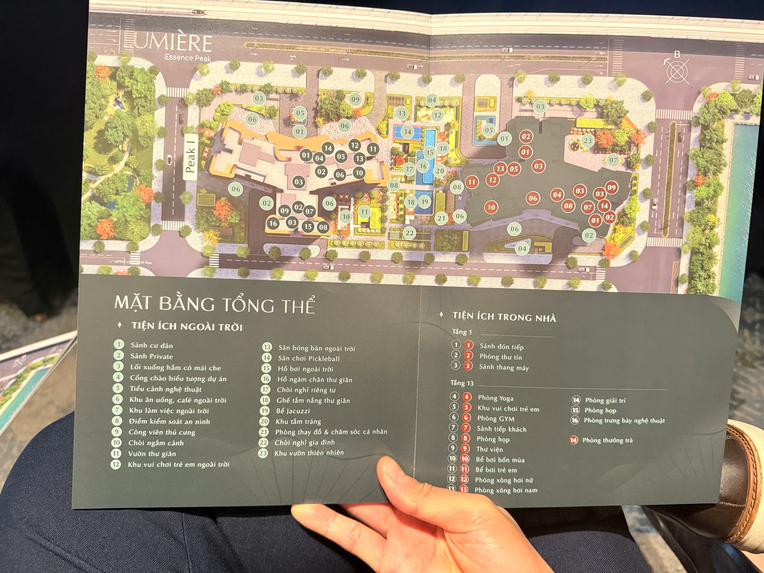 Mặt bằng tổng thể Lumiere Essence Peak Cổ Loa