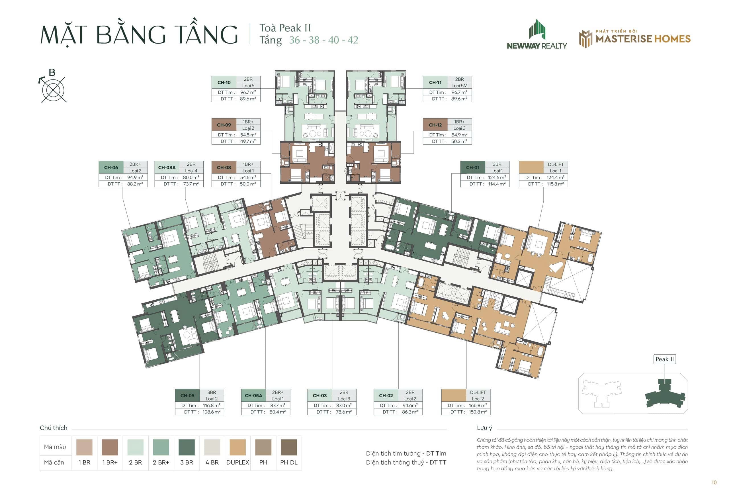 Tầng điển hình - tầng 36-38-40-42 Lumiere Essence Peak Cổ Loa